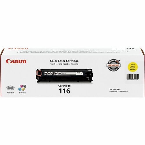 Canon  Toner Cartridge 116, 1500 Page Yield, Yellow