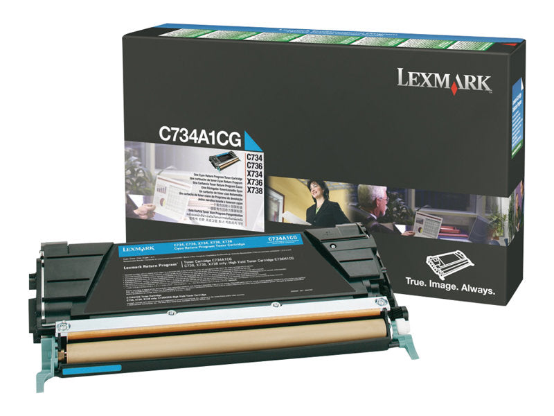 LEXMARK C734N SD RETURN PROG CYAN