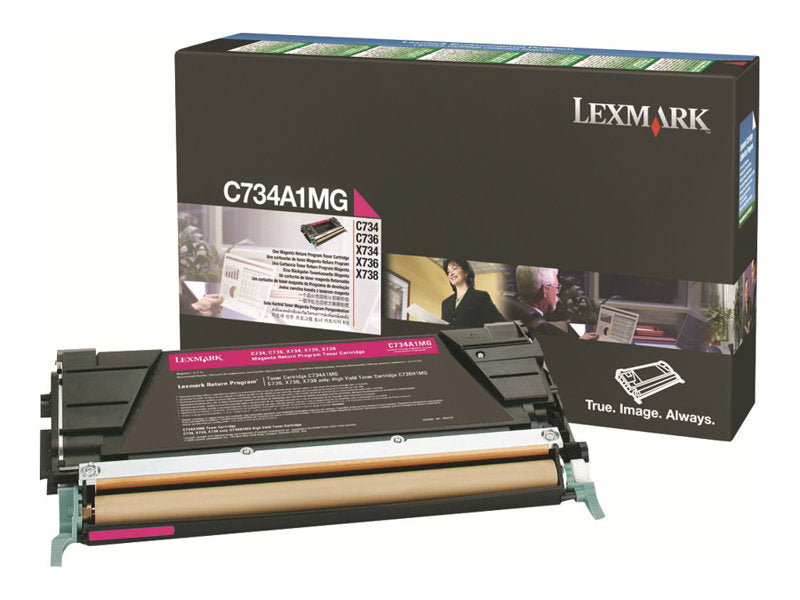 LEXMARK C734N SD RETURN PROG MAGENTA