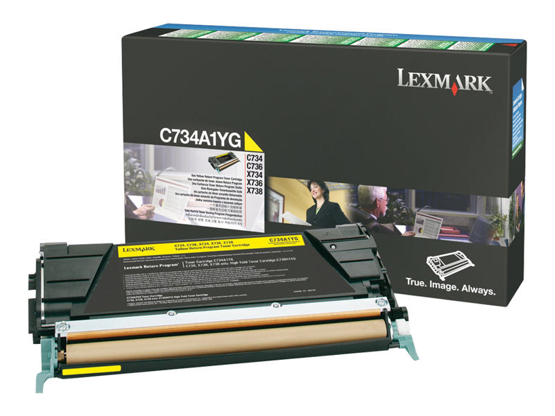 LEXMARK C734N SD RETURN PROG YELLOW