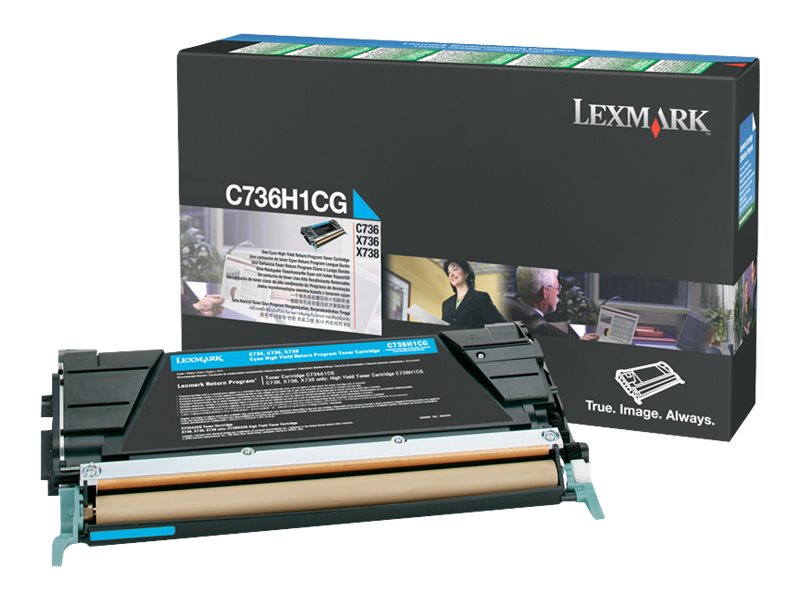 LEXMARK C736DN HI RETURN PROG CYAN