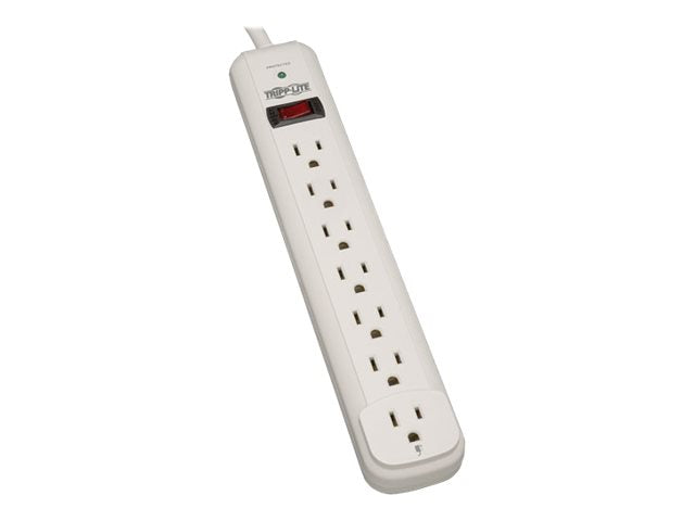 TRIPPLITE 7-OUT, 6' CORD SURGE SUPPRESSOR-GRAY