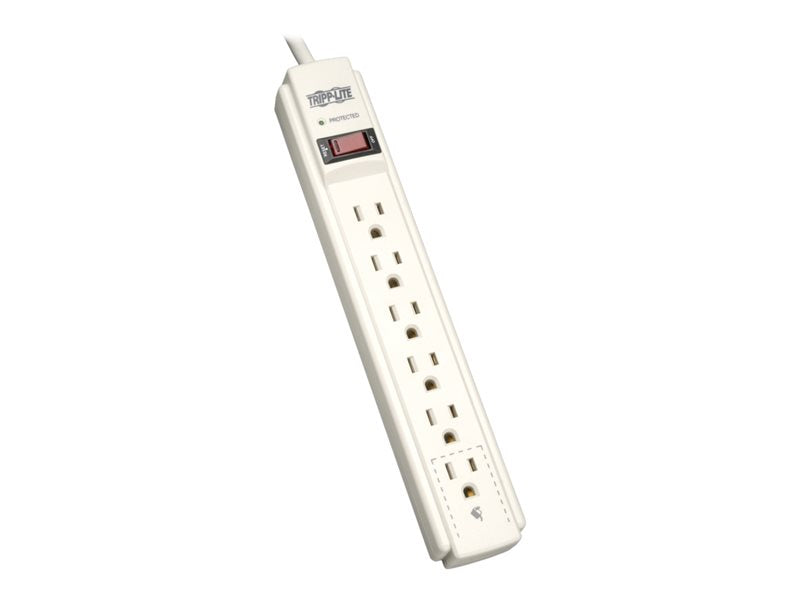TRIPPLITE 6-OUT 4' CORD SURGE SUPPRESSOR-GRAY