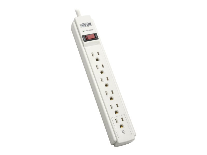 TRIPPLITE 6-OUT 6' CORD SURGE SUPPRESSOR-GRAY