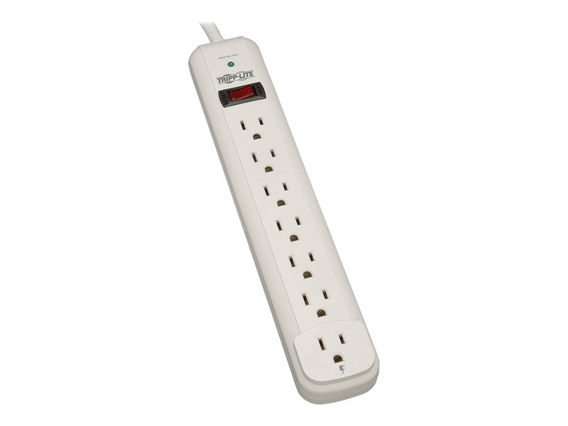 TRIPPLITE 7-OUT 12' CORD SURGE SUPPRESSOR-GRAY