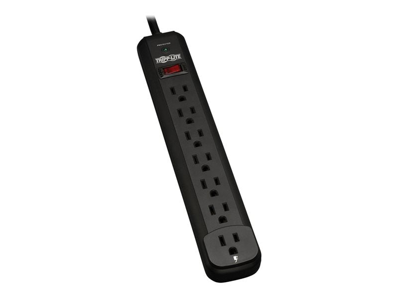 TRIPPLITE 7-OUT 12' CORD SURGE SUPPRESSOR-BLACK