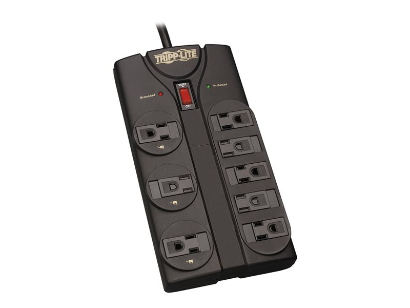 TRIPPLITE 8-OUT 8' CORD SURGE SUPPRESSOR-BLACK