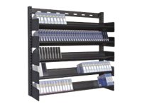 TURTLE 5 SHELF WALLMOUNT MULTI-MEDIA STEEL RACK