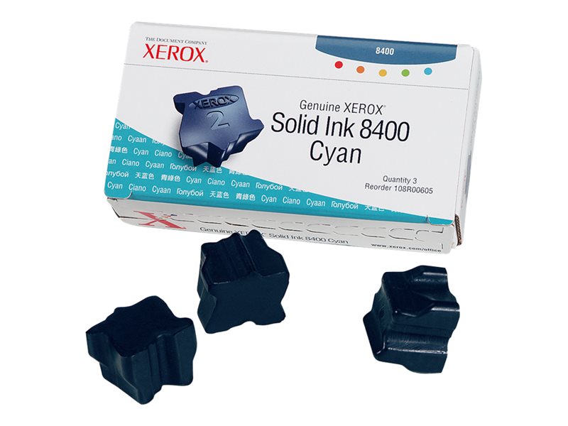 XEROX PHASER 8400  3PK SD CYAN INK STICKS