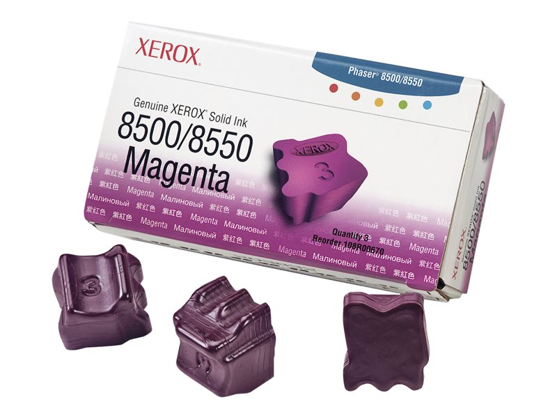 XEROX PHASER 8500  3PK SD MAGNTA INK STICK