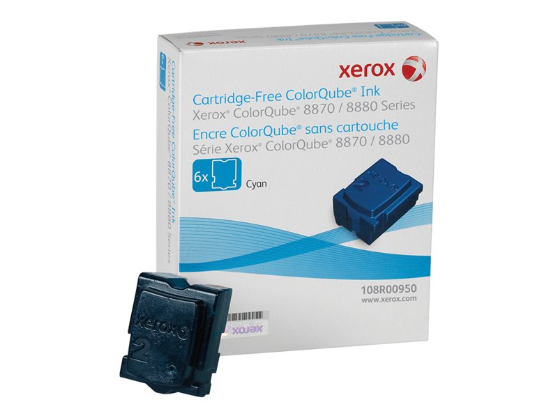 XEROX COLORQUBE 8870DN  6PK SD CYAN INK STICKS