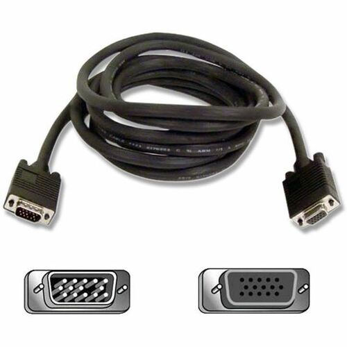 Belkin  SVGA Monitor Extension Cables, 10' Length, Black