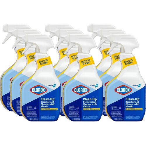 Clorox Company  Disinfectant Cleaner, w/Bleach, 32oz, Trigger Spray, 9/CT
