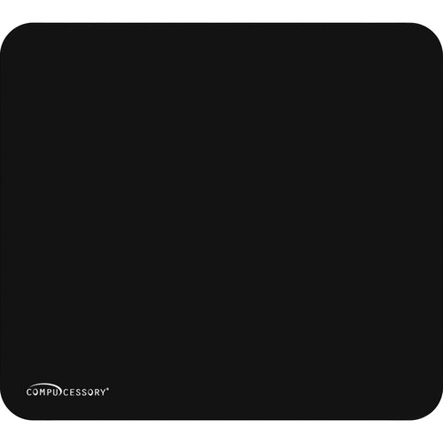 Compucessory  Economy Mouse Pad, Nonskid Rubber Base, 9-1/2"x8-1/2", Black