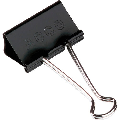 ACCO  Binder Clips, Mini, 1/2"W, 1/4" Capacity, BKSR