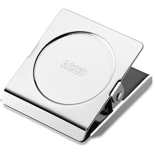 ACCO  Magnetic Clip, Small, Holds 7/8", 12/Box, Silver