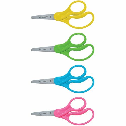 Acme United Corporation  Junior Scissors, Pointed Tip, 5" Full, STST Blades/AST