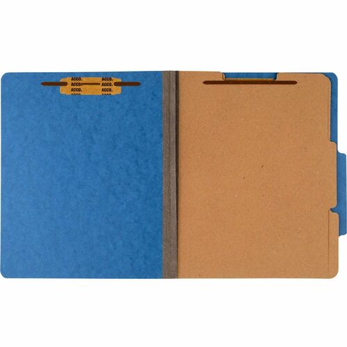 ACCO  Classification Folders,3" Exp,2 Div,Ltr,10/BX,Sky Blue