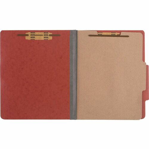 ACCO  Classification Folders,2" Exp,1 Partition,Ltr,10/BX,Earth RD