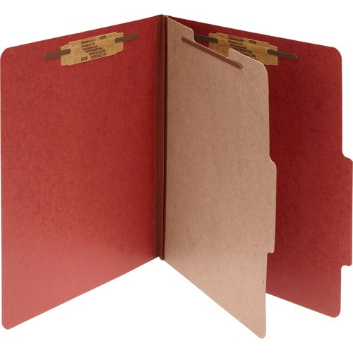 ACCO  Classification Folders,2" Exp,1 Partition,Lgl,10/BX,Earth RD