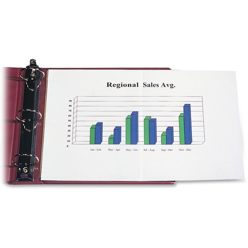 C-Line  Panoramic Foldout Sheet Protector, 17"x11", 25/BX, Clear