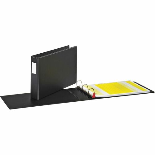 Cardinal  D-Ring Reference Binder, Hvy-Duty, 2" Cap., 11"x17", BK