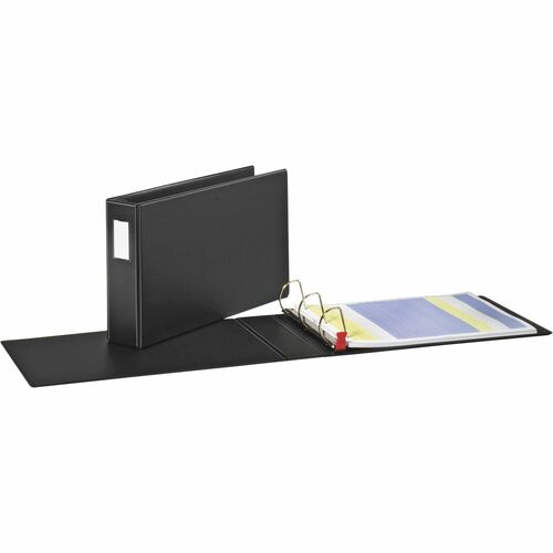 Cardinal  D-Ring Reference Binder, Hvy-Duty, 3" Cap., 11"x17", BK