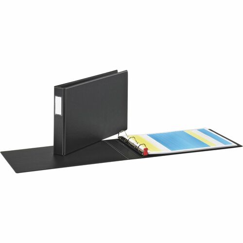 Cardinal  D-Ring Reference Binder, Hvy-Duty, 1-1/2" Cap.,11"x17", BK