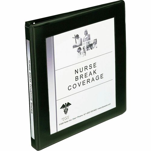 Avery  Slant RingView Binder, 1/2" Cap, 8-1/2"x11", Black