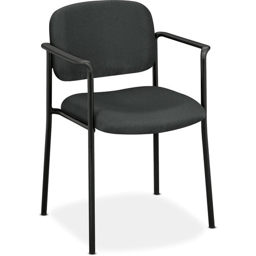HON  Guest Chair, W/ Arms, 23-1/4"x21"x32-3/4", Charcoal Fabric