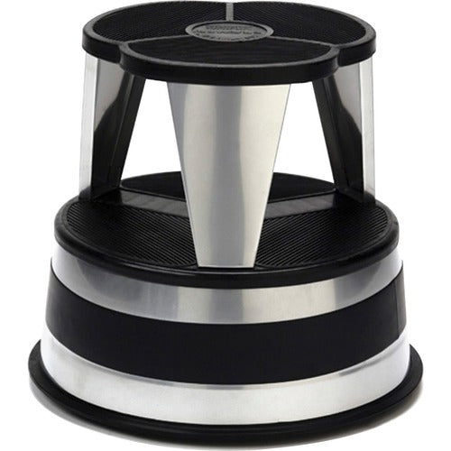 Cramer  Step Stool, 350 lb Cap, 15-5/8"x15-5/8"x14", Silvertone