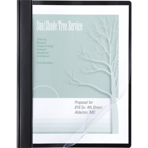 ACCO  Report Cover, 8.50"x11", .5" Cap, 10/PK, BK