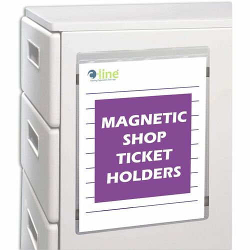 C-Line  Magnetic Back Ticket Holder, Vinyl, 11"x8-1/2", 15/BX, CL