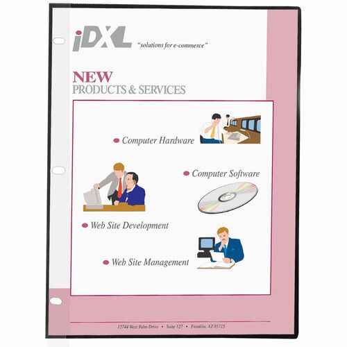 C-Line  Sheet Protector, Side-load, Hvywght, 11"x8-1/2", 50/BX, CL