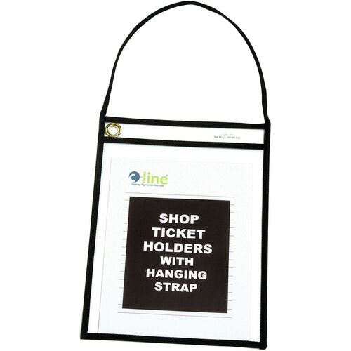 C-Line  Ticket Holders, w/Strap, 9"x12", 15/BX, Clear