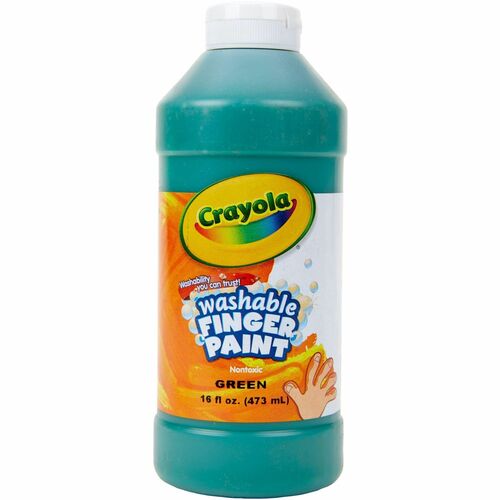 Crayola  Washable Finger Paint, Non-Toxic, 16oz., 12/BT, Green