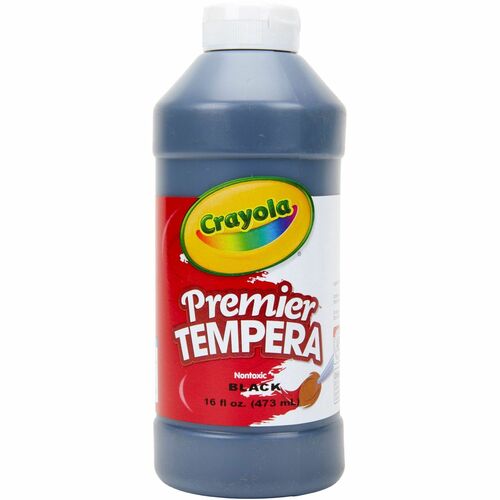 Crayola  Tempera Paint, Premier, 16oz., Black