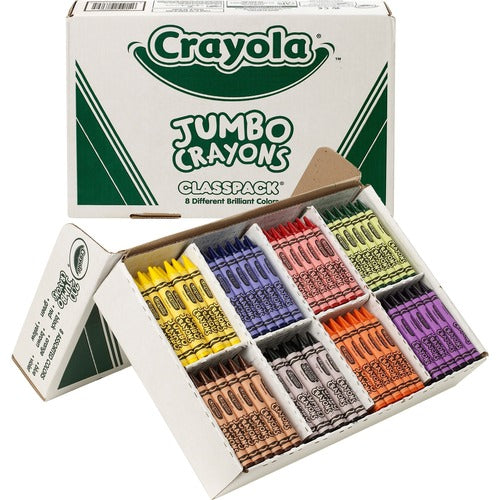 Crayola  Jumbo Crayons, Nontoxic, 200/BX, Assorted