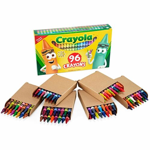 Crayola  Regular Crayons, Built-in Sharpener, 96/BX, Assorted