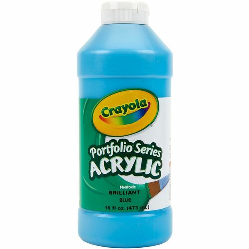 Crayola  Paint, Acrylic, 16 oz, Brilliant Blue