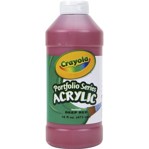 Crayola  Paint, Acrylic, 16 oz, Deep Red