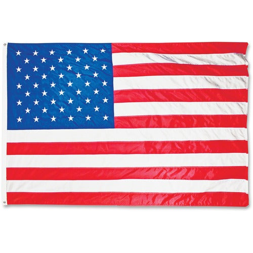 Advantus Corp.  Outdoor Flag, US Flag, Nylon, 4'x6', Red/White/Blue