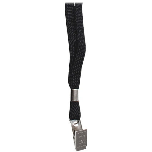 Advantus Corp.  Lanyard, w/ Badge Clip, 24/BX, Black