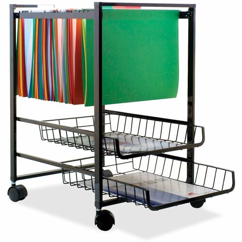Advantus Corp.  Mobile File,Holds Letter Files,15"x12-7/8"x20-7/8",Black