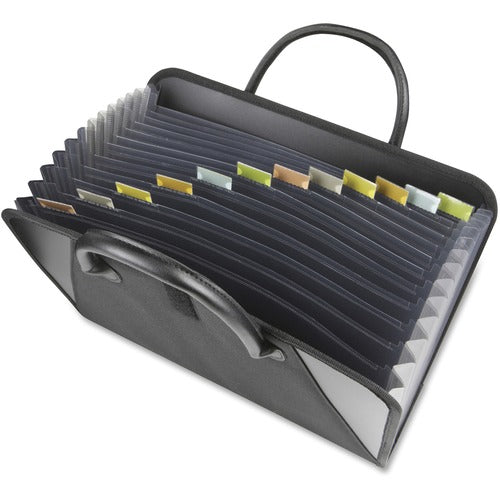 C-Line  Expanding File,w/ Handles,13-Pockets,Holds 300 Sheets,BK