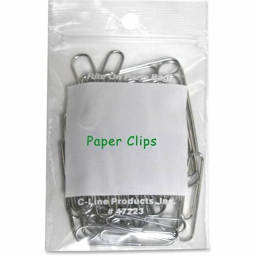 C-Line  Small Parts Bag,Write-On,Reclosable,Poly,2"x3",1000/CT,CL
