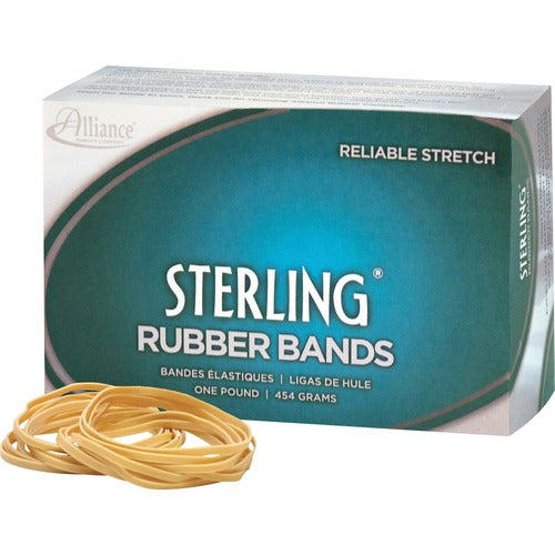 Alliance Rubber Company  Rubber bands, Size 16, 1-lb., 2-1/2"x1/16", 2300/BX, Natural