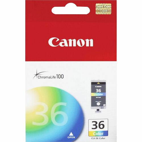 Canon  Ink Cartridge, CLI-36, 100 Page Yield, Tri-color