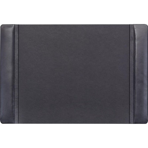 Dacasso  Desk Pad, w/ Side-Rail, 17-1/4"Wx25-1/2"Lx1/2"H, Black