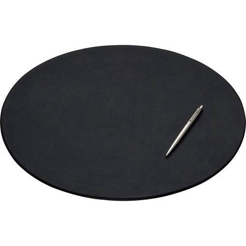 Dacasso  Conference Pad,Oval,17"x14"x1/4",BK